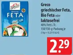 Famila Nord Ost Greco griechischer Feta, Bio Feta oder laktosefrei Angebot