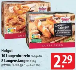 Famila Nord Ost Hofgut 10 Laugenbrezeln oder 8 Laugenstangen Angebot