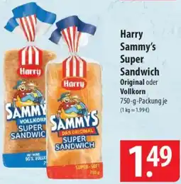Famila Nord Ost Harry Sammy's Super Sandwich Original oder Vollkorn Angebot