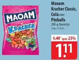 Famila Nord Ost Maoam Kracher Classic, Cola oder Pinballs Angebot