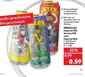 Kaufland Beeraclez Imperial P Ipa Session Ipa Oder Imperial Red Angebot