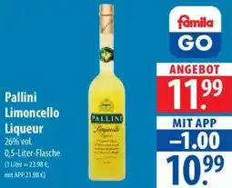 Famila Nord Ost Pallini Limoncello Liqueur Angebot