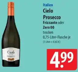 Famila Nord Ost Italien Cielo Prosecco Frizzante oder Zero 00 Angebot