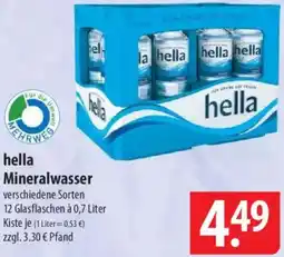 Famila Nord Ost hella Mineralwasser Angebot