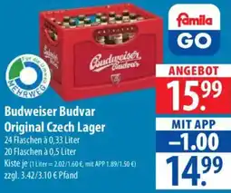 Famila Nord Ost Budweiser Original Czech Lager Angebot