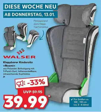 Kaufland Walser Klappbarer Kindersitz »noemi« Angebot