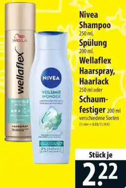Famila Nord Ost Nivea Shampoo Spülung Wellaflex Haarspray, Haarlack oder Schaumfestiger Angebot