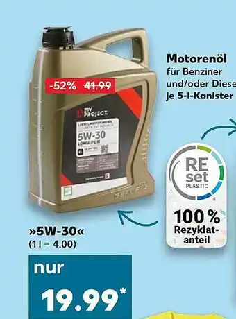 Kaufland Motorenöl »5w-30« Angebot