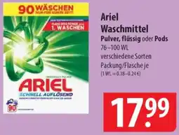 Famila Nord Ost Ariel Waschmittel Pulver, flüssig oder Pods Angebot