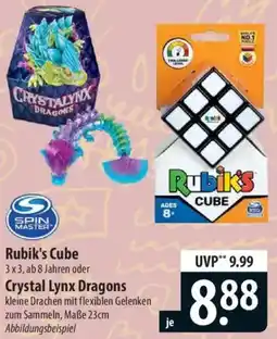 Famila Nord Ost Rubik's Cube oder Crystal Lynx Dragons Angebot
