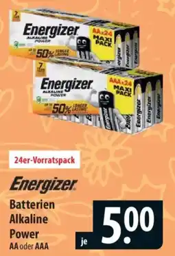 Famila Nord Ost Energizer Batterien Alkaline Power AA oder AAA Angebot