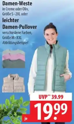 Famila Nord Ost Damen-Weste oder leichter Damen-Pullover Angebot