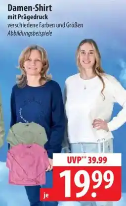 Famila Nord Ost Damen-Shirt mit Prägedruck Angebot