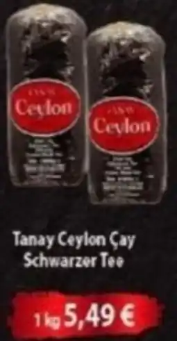 Hüdaverdi Tanay Ceylon Çay Schwarzer Tee Angebot