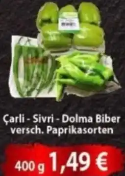 Hüdaverdi Çarli Sivri-Dolma Biber versch. Paprikasorten Angebot