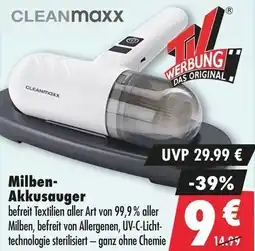 Mäc Geiz CLEANMaxx Milben Akkusauger Angebot