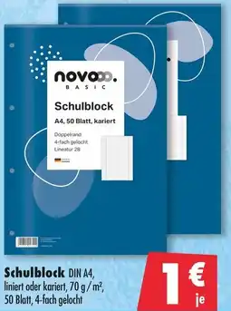 Mäc Geiz Novooo Basic Schulblock Angebot