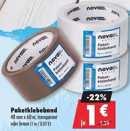 Mäc Geiz Novooo Paketklebeband Angebot