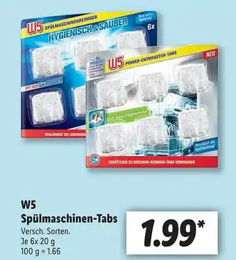 Lidl W5 Spülmaschinen Tabs Angebot