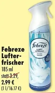 Mäc Geiz Febreze Lufterfrischer Angebot