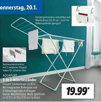 Lidl 3 In 1 Wäscheständer Angebot