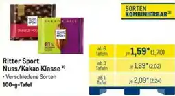 METRO Ritter Sport Nuss/Kakao Klasse Angebot