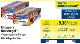 METRO Knoppers Nussriegel Angebot