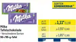 METRO Milka Tafelschokolade Angebot
