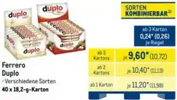 METRO Ferrero Duplo Angebot