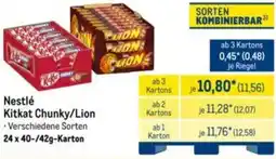 METRO Nestlé Kitkat Chunky/Lion Angebot