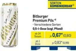 METRO Bitburger Premium Pils Angebot