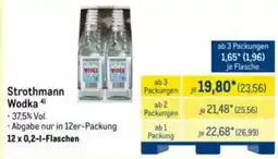 METRO Strothmann Wodka Angebot