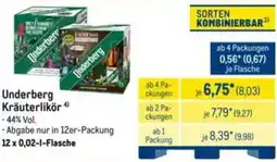 METRO Underberg Kräuterlikör Angebot