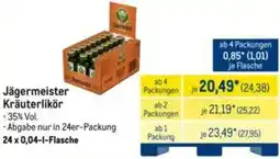 METRO Jägermeister Kräuterlikör Angebot