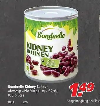 Marktkauf Bonduelle Kidney Bohnen Angebot