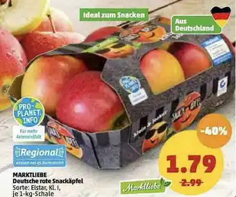 PENNY Marktliebe Deutsche Rote Snackäpfel Angebot