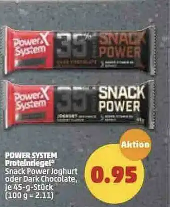 PENNY Power System Proteinriegel Angebot