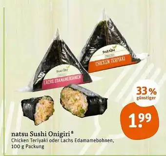 tegut Natsu Sushi Onigiri Angebot