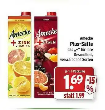 Wasgau Amecke Plus-säfte Angebot