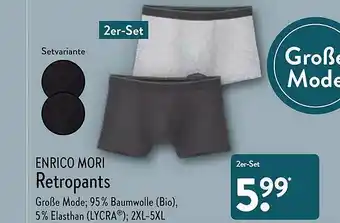 Aldi Nord Enrico Mori Retropants Angebot