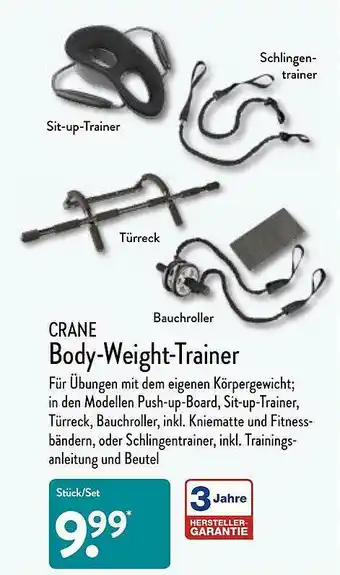 Aldi Nord Crane Body-weight-trainer Angebot