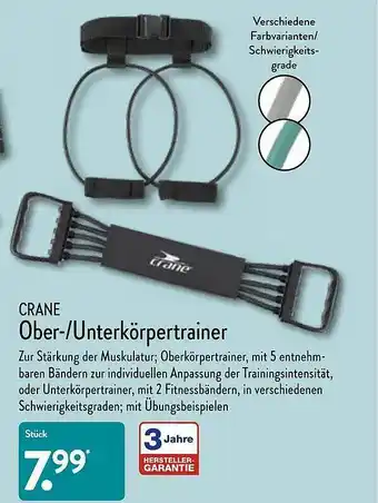 Aldi Nord Crane Ober- Oder Unterkörpertrainer Angebot