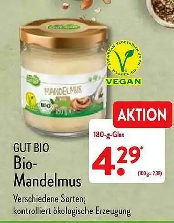 Aldi Nord Gut Bio-mandelmus Angebot