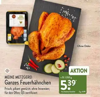 Aldi Nord Meine Metzgerei Ganzes Feuerhähnchen Angebot