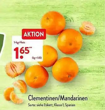 Aldi Nord Clementinen Oder Mandarinen Angebot