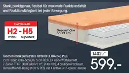 Zurbrüggen Taschenfederkenmatratze HYBRID ULTRA 240 Plus Angebot