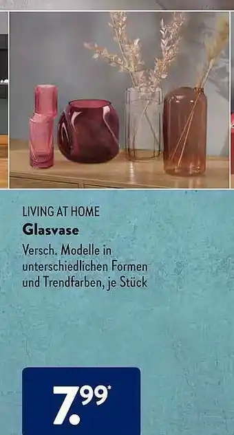 Aldi Süd Living At Home Glasvase Angebot