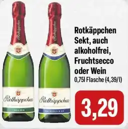 Feneberg Rotkäppchen Sekt, auch alkoholfrei, Fruchtsecco oder Wein Angebot