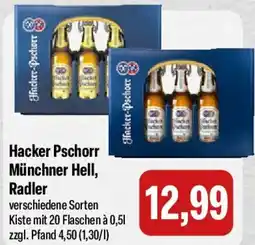 Feneberg Hacker Pschorr Münchner Hell, Radler Angebot