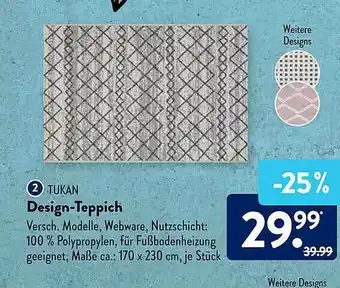 Aldi Süd Tukan Design-teppich Angebot